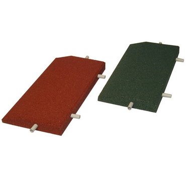 Keilrandelemente gerade,grün 500 x 250 x 45/10 mm 