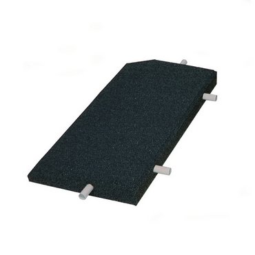 Keilrandelemente gerade, anthrazit 500 x 250 x 45/10 mm 