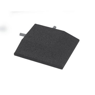 Keilrandeckelemente, anthrazit 250 x 250 x 45/10 mm 