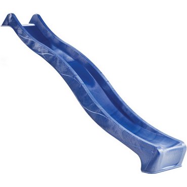 Rutsche mit Welle blau Anbauhöhe 1500mm, Länge 2950mm 