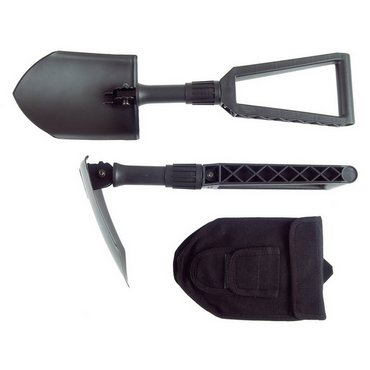 Klappspaten, schwarz L24-59 x 15.3 x 6.5 cm 