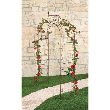Rosenbogen "Sarah", Pulverbesch.rostf. L139xB39xH240cm 