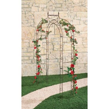 Rosenbogen "Sarah", Pulverbesch.rostf. L139xB39xH240cm 