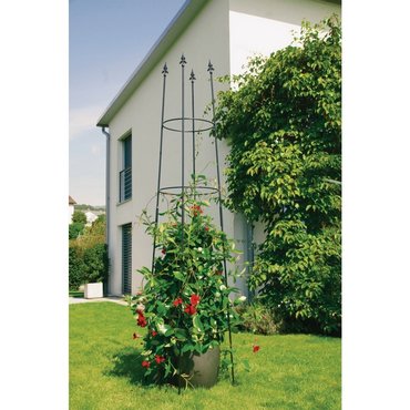 Obelisk Padon, schwarz D 43 x H 160 cm 