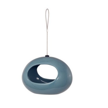 Hängende Wasserschale "Selo" blau 16 x 12 x 11 cm 