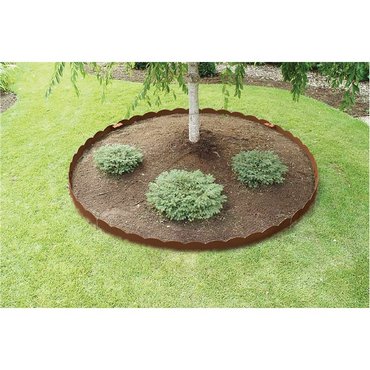 Rasenkante mit gewelltem Rand bronze, 91x13cm 