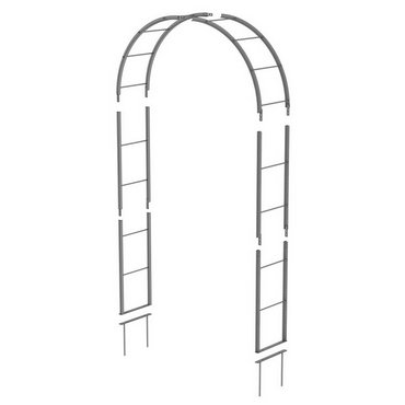 Rosenbogen T-Stahl "Lena" carb.schwarz H 240 x B 140 cm 