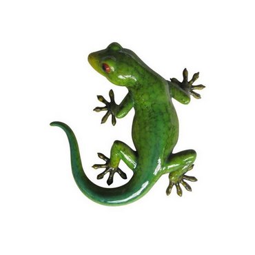 Gecko grün, 18 x 18 x 4 cm 