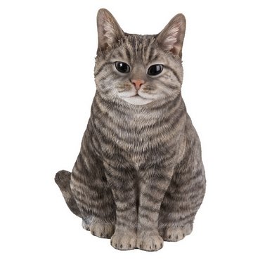 Katze Tabby, sitzend 24.5 x 20 x 29.5 cm 