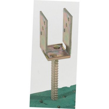 U-Pfostenträger verstellbar 6-14 cm 